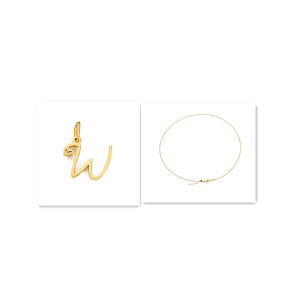 Initial Necklace - Signed with Love