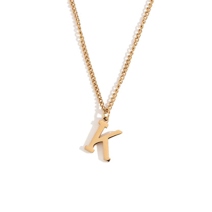 Timeless Gold Initial Pendant