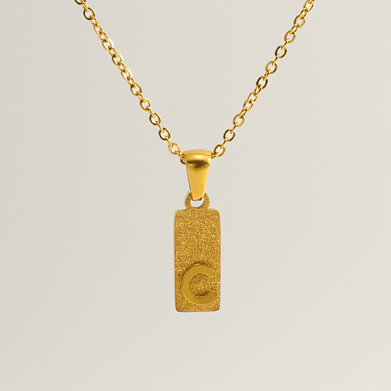 Urban Block Letter Necklace