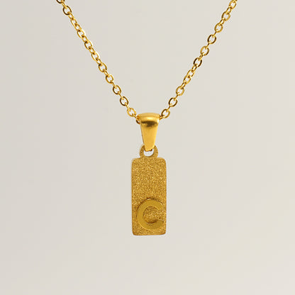 Urban Block Letter Necklace