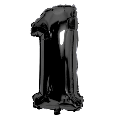 Black Number Balloons