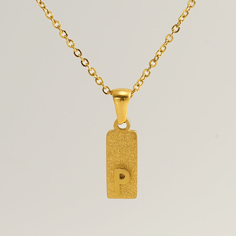 Urban Block Letter Necklace