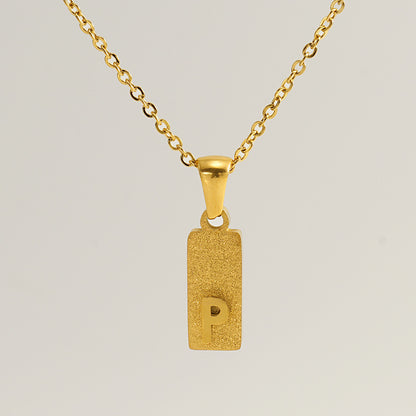 Urban Block Letter Necklace