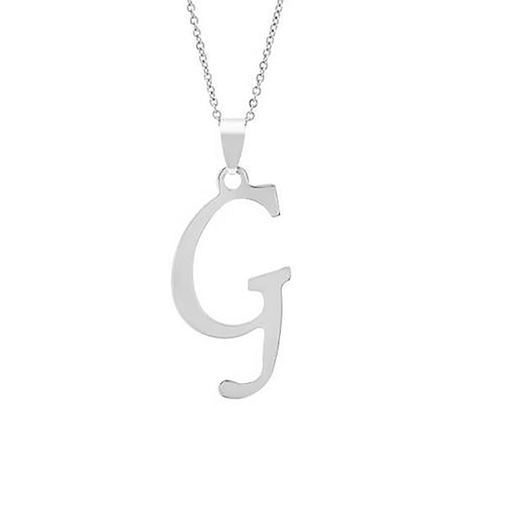 Elegant Flat Letter Necklace – Personalized Jewelry