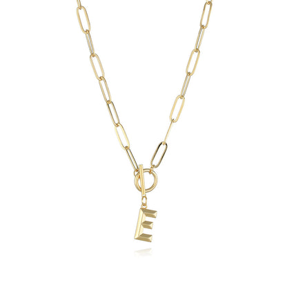 Chunky Letter Chain Necklace