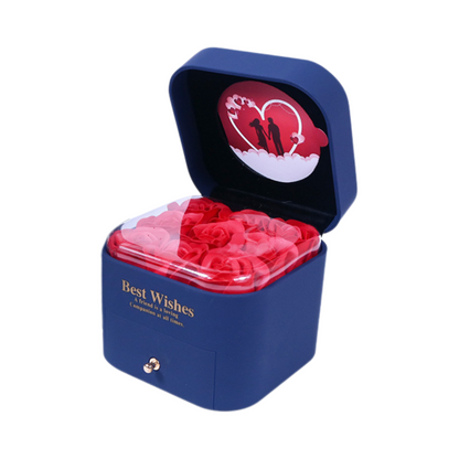 Pull-Out Rose Jewelry Box With Mini Card