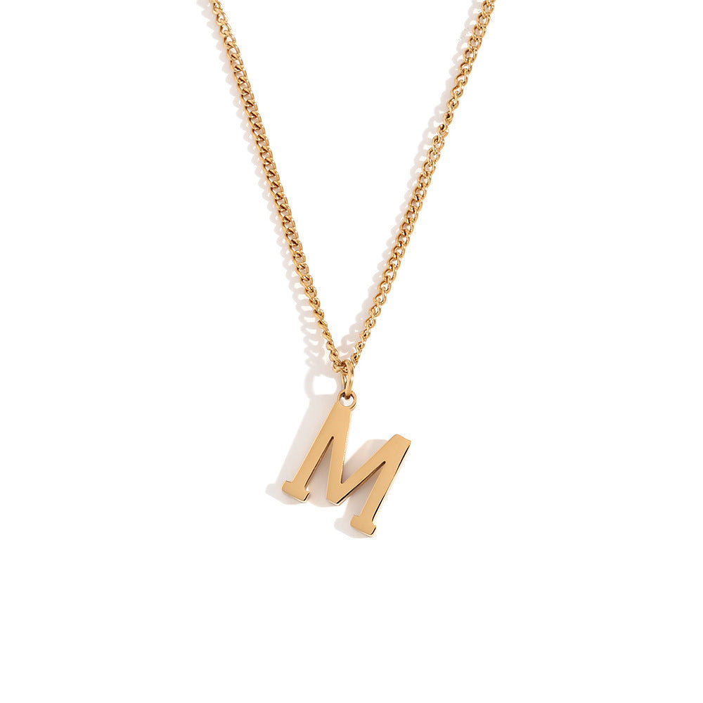 Timeless Gold Initial Pendant