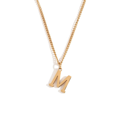 Timeless Gold Initial Pendant