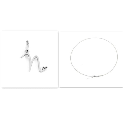 Initial Necklace - Signed with Love