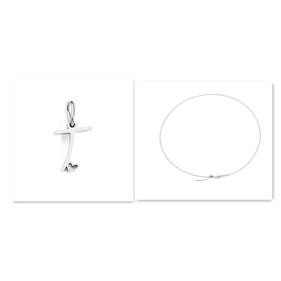 Initial Necklace - Signed with Love