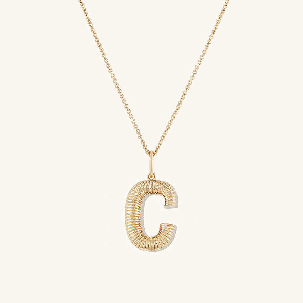 Coil Charm Chain Necklace