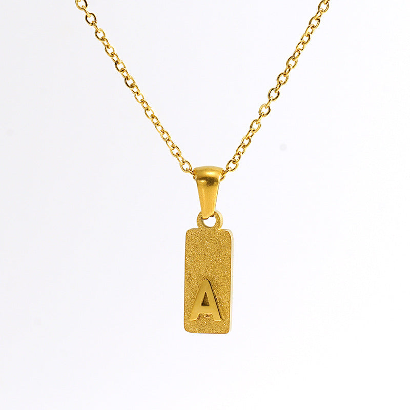 Urban Block Letter Necklace