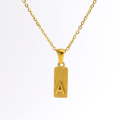 Urban Block Letter Necklace