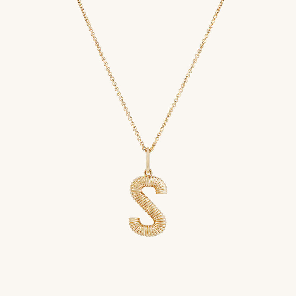 Coil Charm Chain Necklace