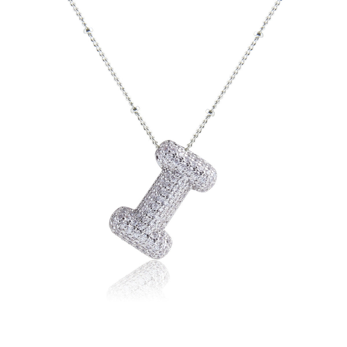 Iced Out Letter Charms Necklace