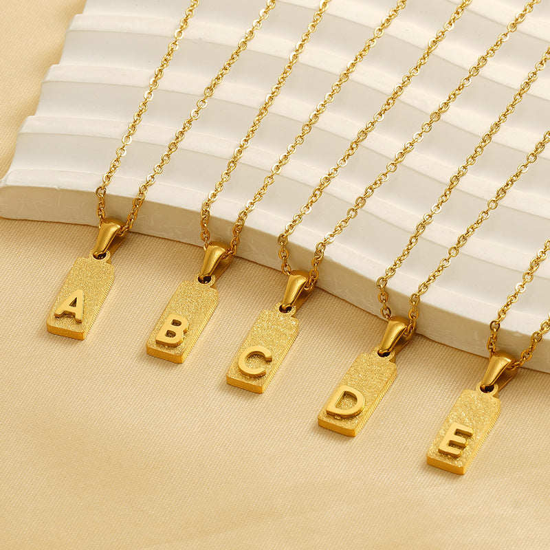 Urban Block Letter Necklace