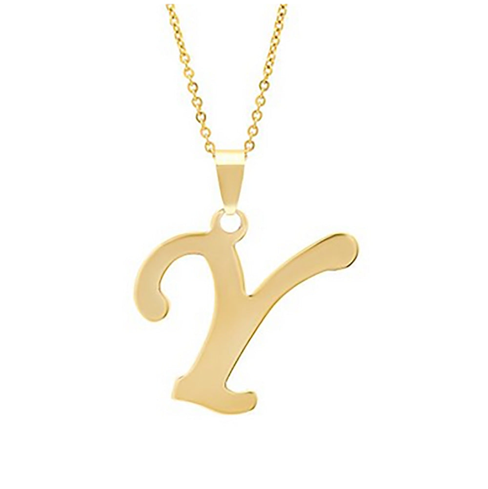 Elegant Flat Letter Necklace – Personalized Jewelry