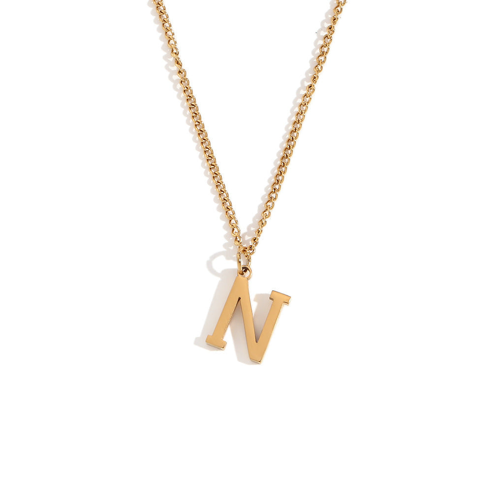 Timeless Gold Initial Pendant