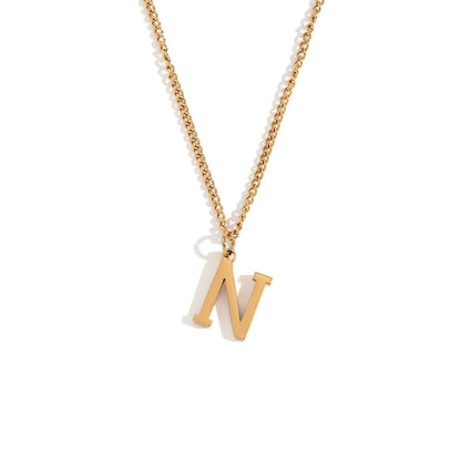 Timeless Gold Initial Pendant