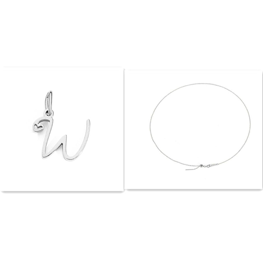 Initial Necklace - Signed with Love