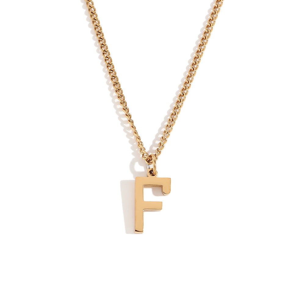Timeless Gold Initial Pendant