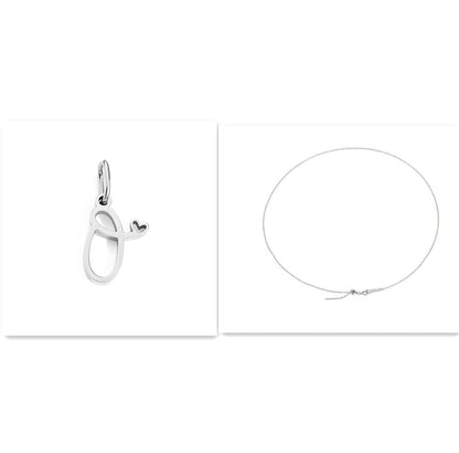 Initial Necklace - Signed with Love