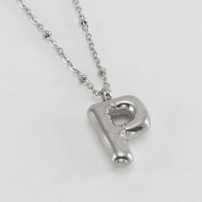 Fashion Bubble Letter Necklace