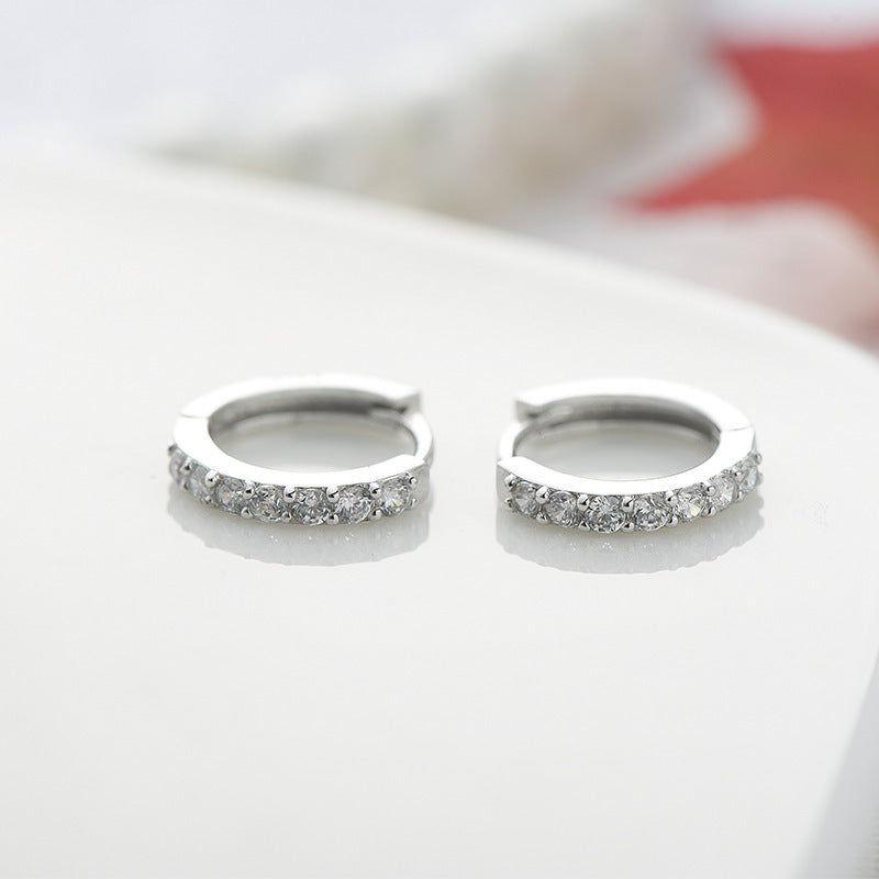 Sterling Silver Huggie Earrings & Bracelet Set – Bridal Accessories Ireland | Irish Gifts for Her | Jewellery Ireland