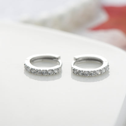 Sterling Silver Huggie Earrings & Bracelet Set – Bridal Accessories Ireland | Irish Gifts for Her | Jewellery Ireland