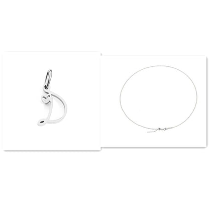 Initial Necklace - Signed with Love