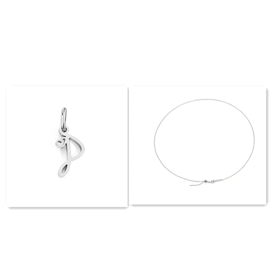 Initial Necklace - Signed with Love