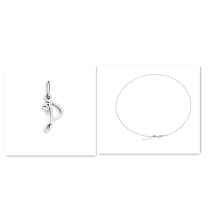 Initial Necklace - Signed with Love