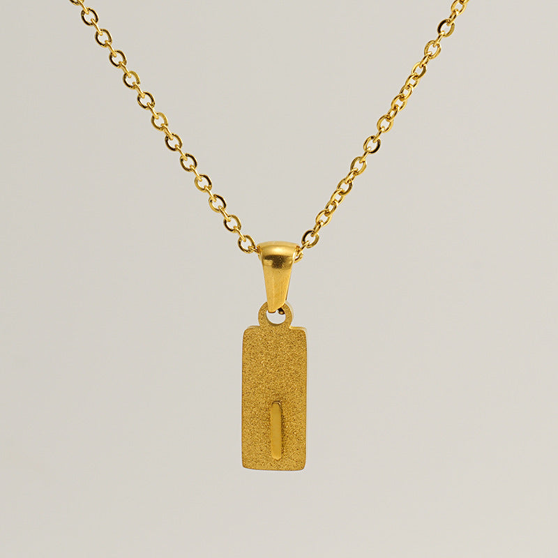 Urban Block Letter Necklace