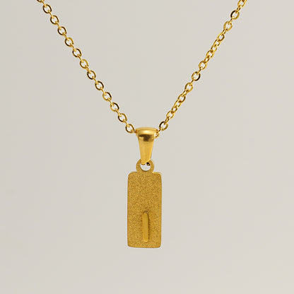 Urban Block Letter Necklace