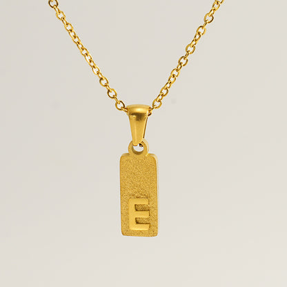 Urban Block Letter Necklace