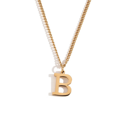 Timeless Gold Initial Pendant