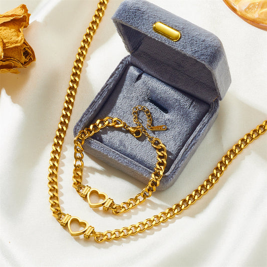 Luxury Heart Chain Gift Set — Because She Deserves the Very Best