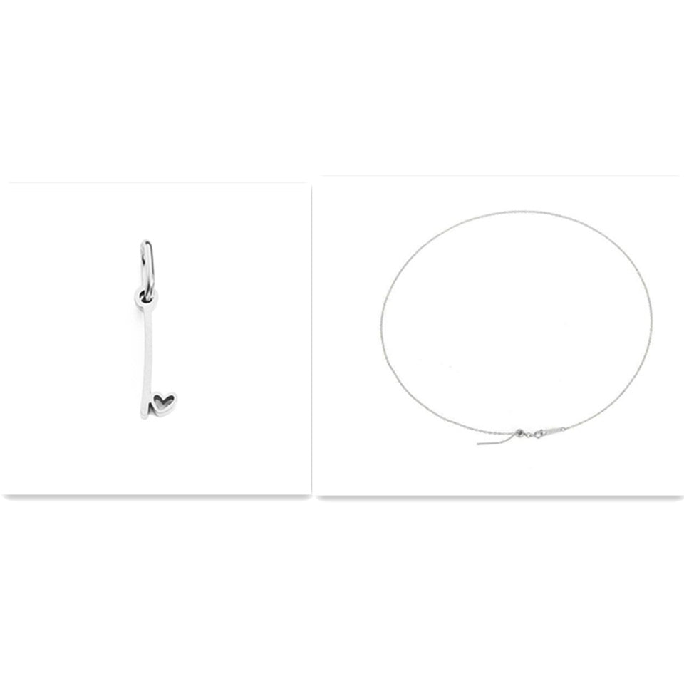 Initial Necklace - Signed with Love