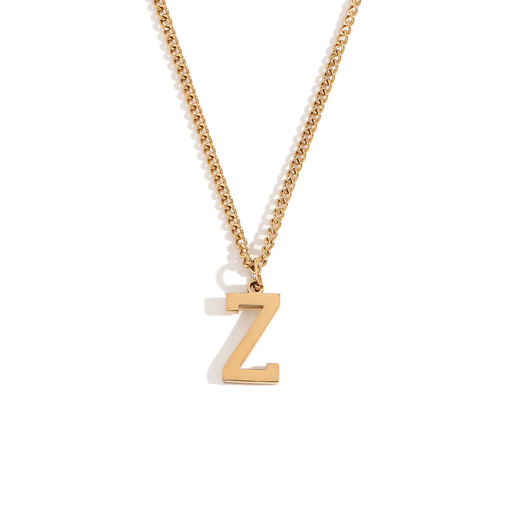 Timeless Gold Initial Pendant