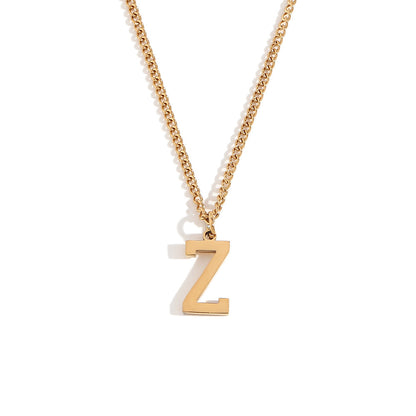 Timeless Gold Initial Pendant