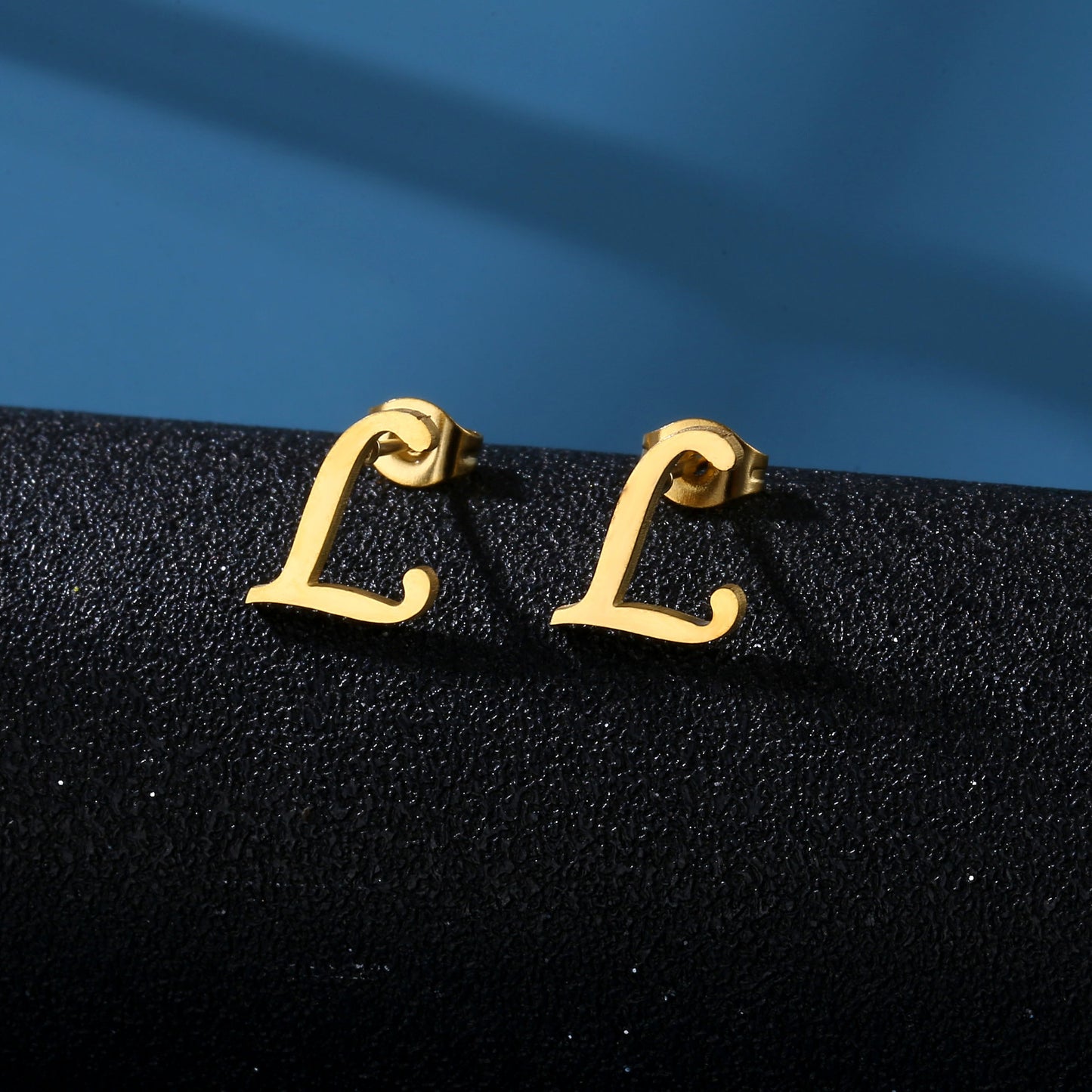 Golden Circle Initial Studs