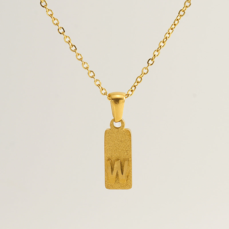 Urban Block Letter Necklace