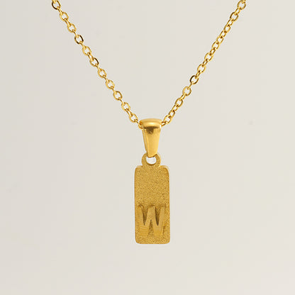 Urban Block Letter Necklace