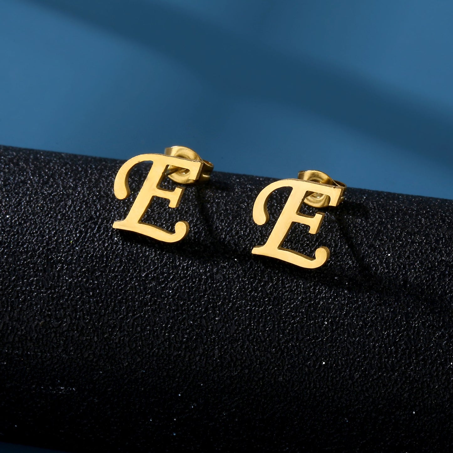 Golden Circle Initial Studs