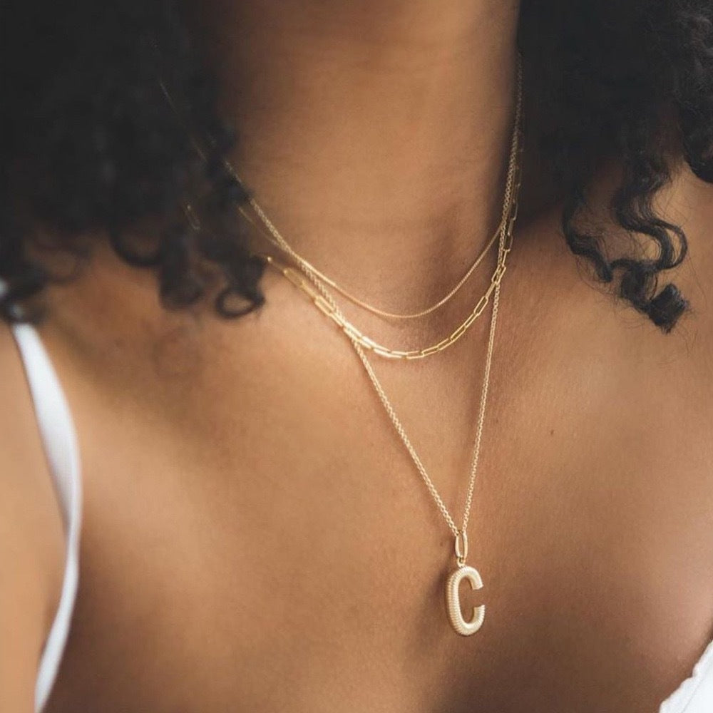 Coil Charm Chain Necklace
