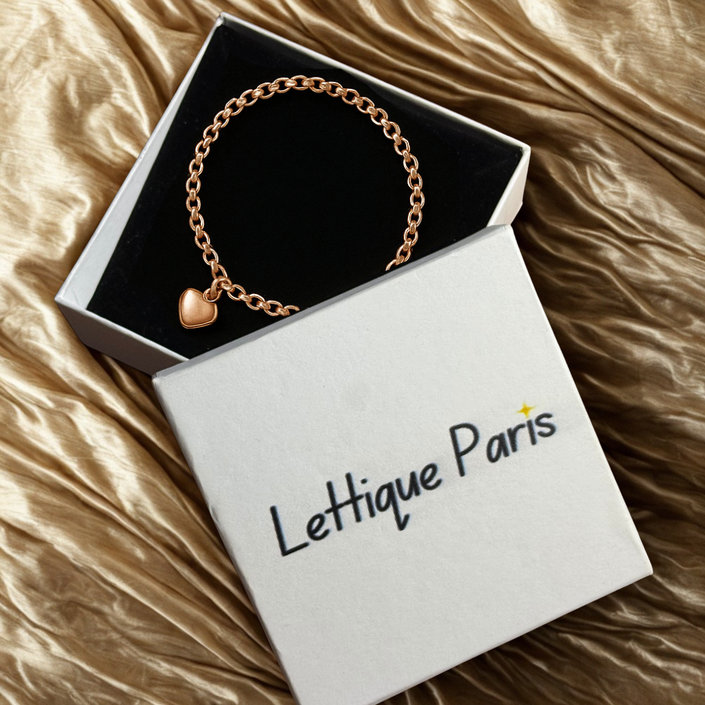 Chunky Chain Necklace & Bracelet Gift Set With Heart Lock