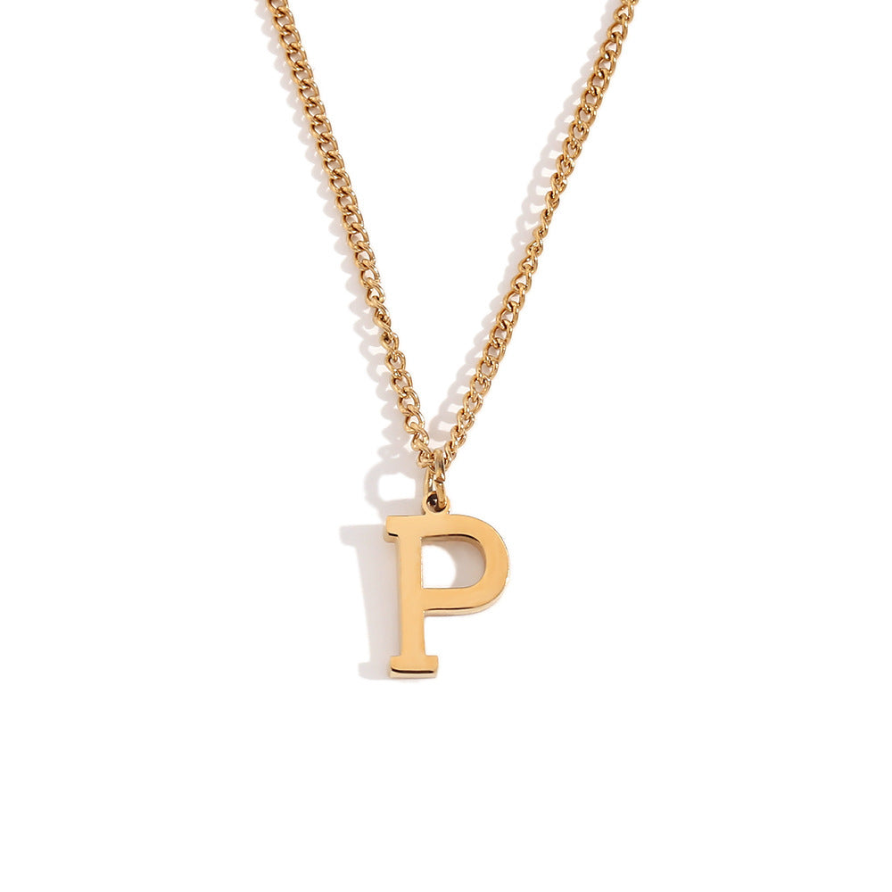 Timeless Gold Initial Pendant