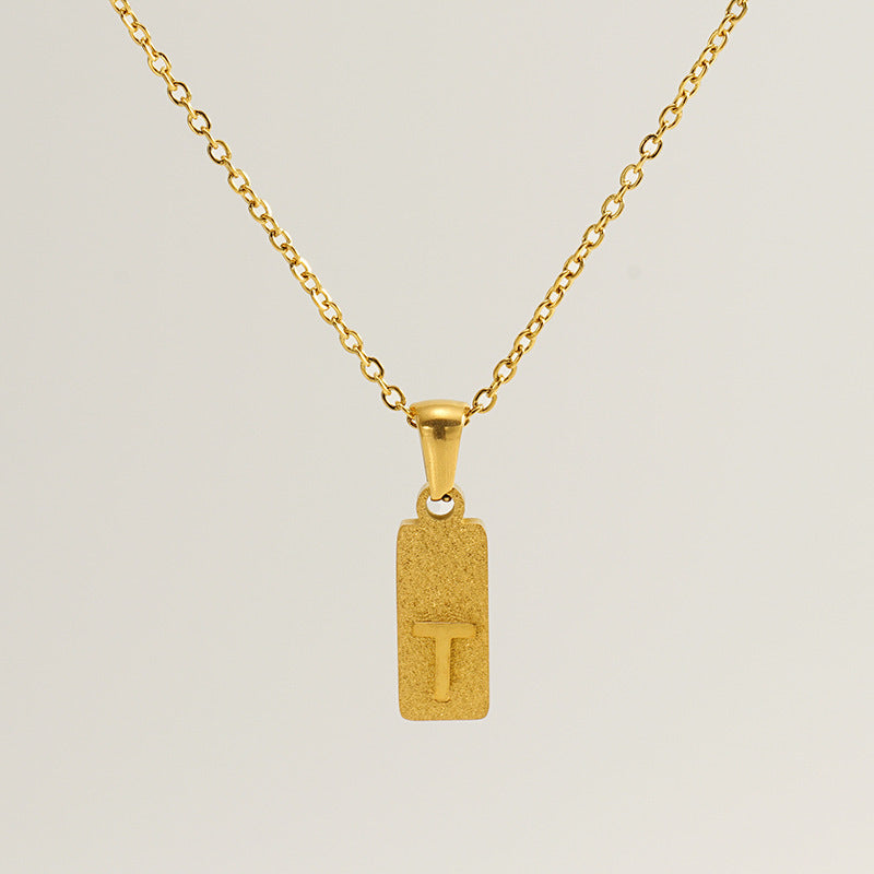 Urban Block Letter Necklace