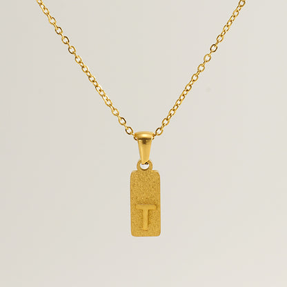 Urban Block Letter Necklace
