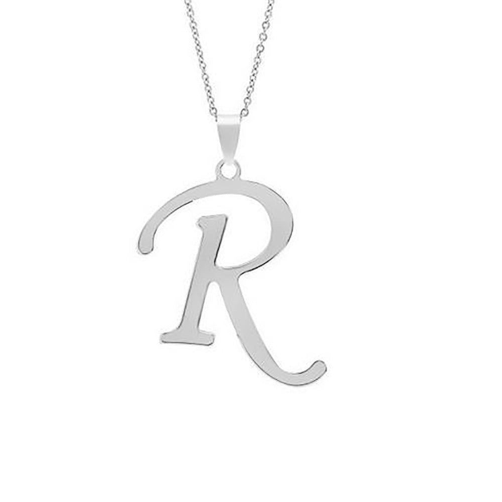 Elegant Flat Letter Necklace – Personalized Jewelry